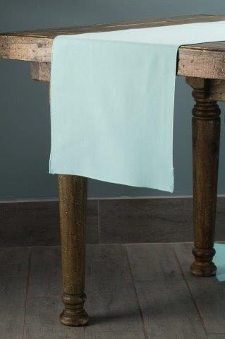 Classic Solid Aqua table runner
